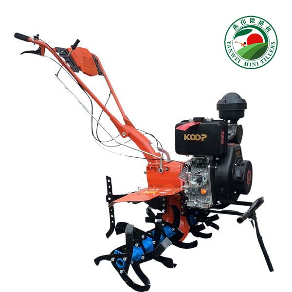 186 10HP Diesel Gear Driven Big Power Cultivator Garden Farming Tiller with KAMA Diesel Engine